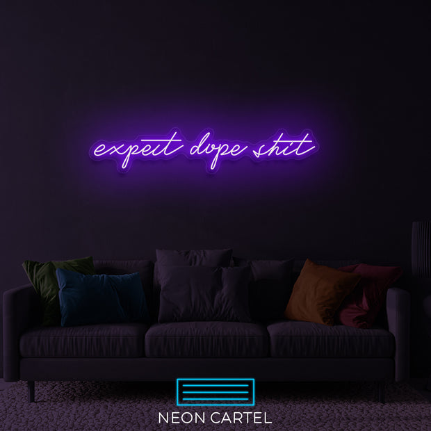 Verwacht Dope Shit Neon LED-bord