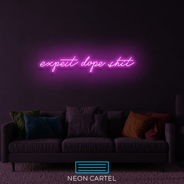 Verwacht Dope Shit Neon LED-bord