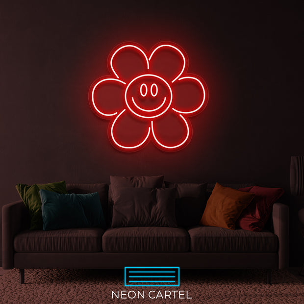 Zonnebloem Smile Neon LED-bord