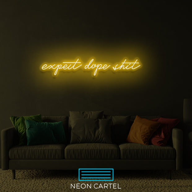 Verwacht Dope Shit Neon LED-bord