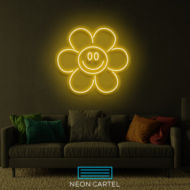 Zonnebloem Smile Neon LED-bord
