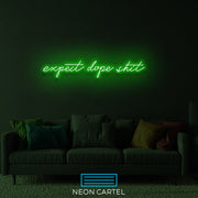 Verwacht Dope Shit Neon LED-bord