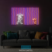 Banksy Colorful Rainbow Neon Led Sign