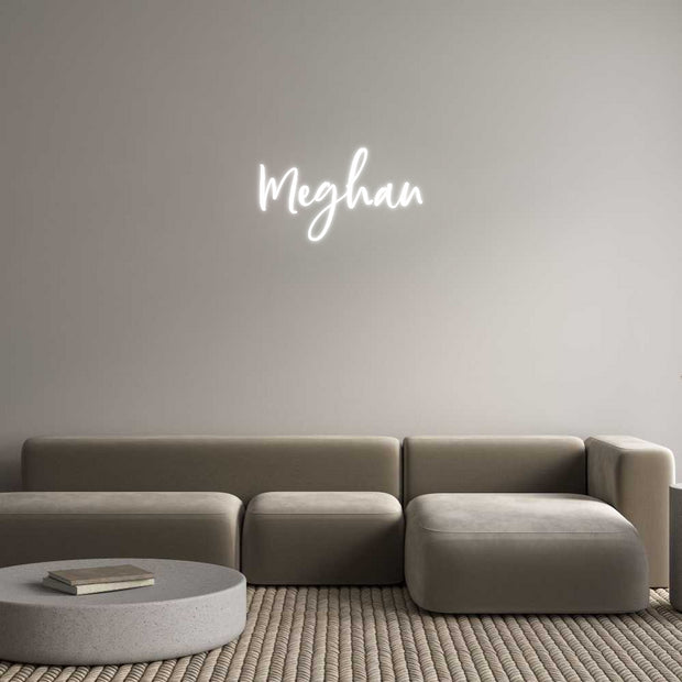 Aangepaste neon: Meghan