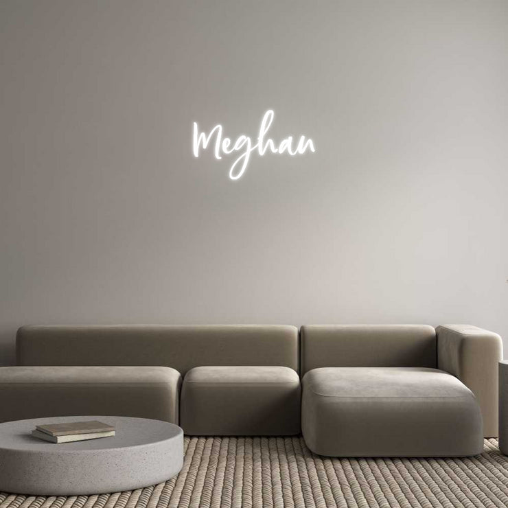 Aangepaste neon: Meghan