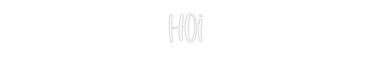 Custom Neon: hoi