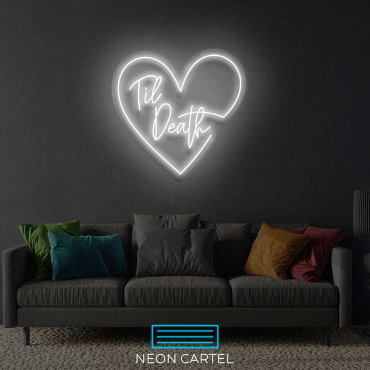 Tot de dood neon LED-bord