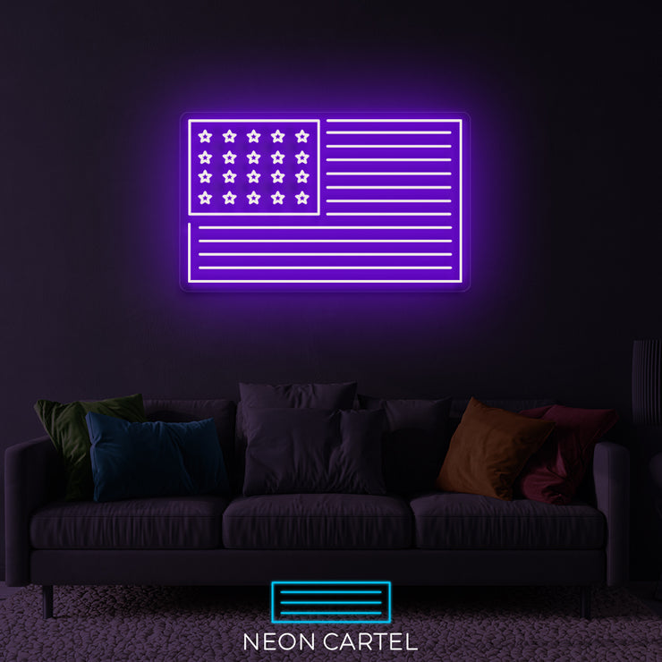 Neon LED-bord Verenigde Staten van Amerika