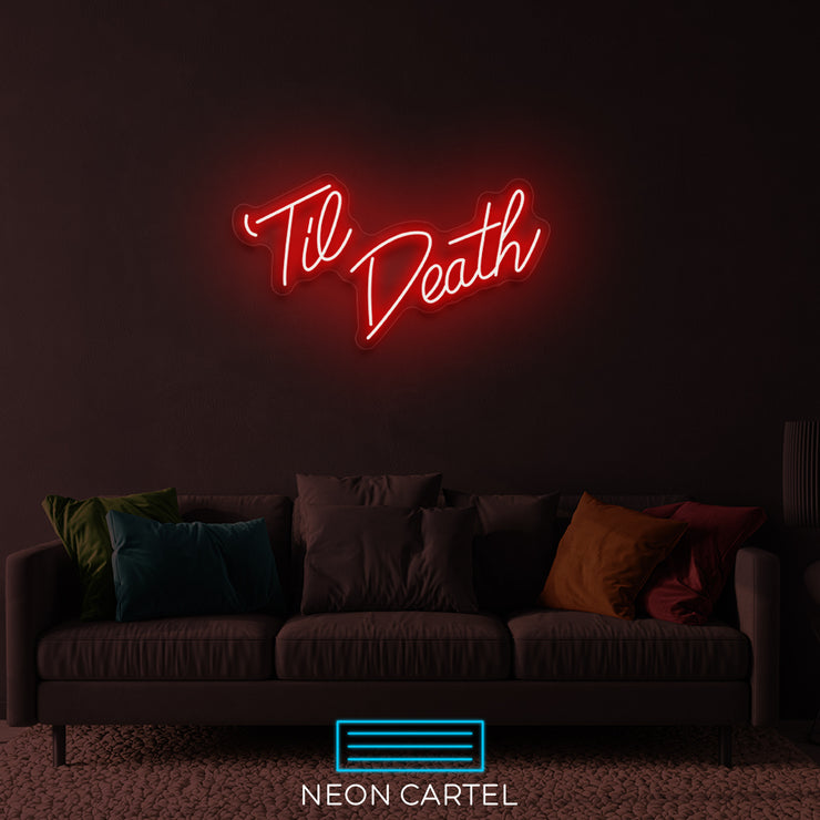 Tot de dood neon LED-bord