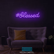 #Blessed Neon LED-bord