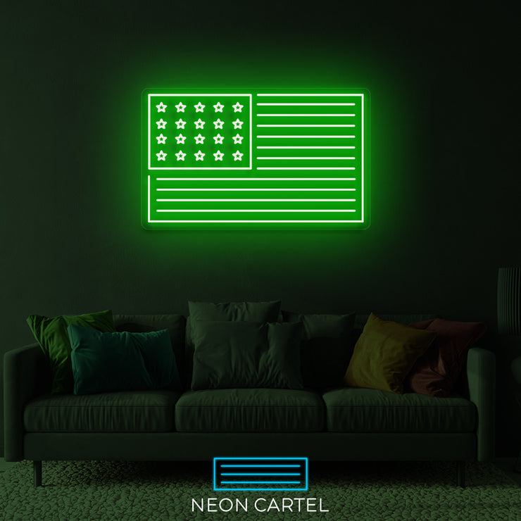 Neon LED-bord Verenigde Staten van Amerika