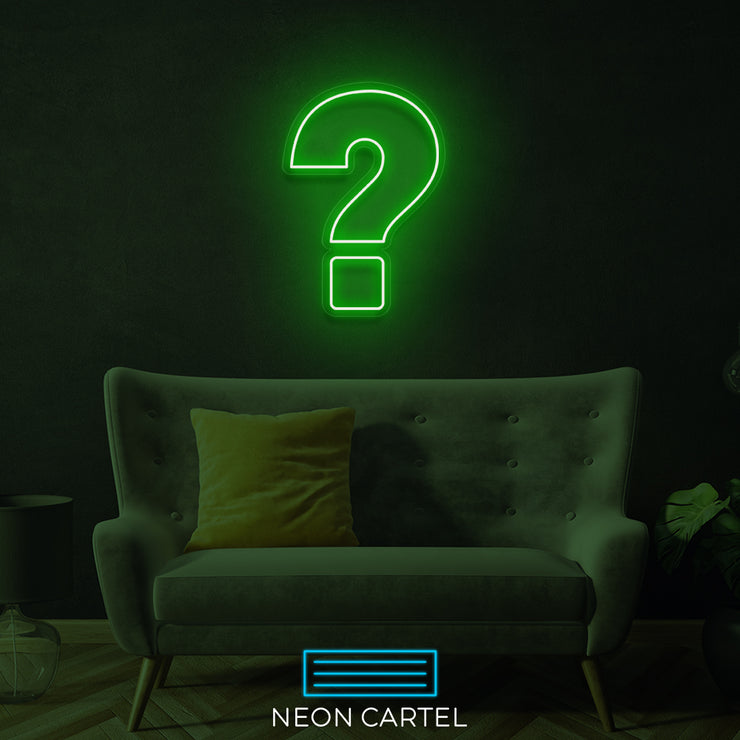 Vraagteken Neon LED-bord