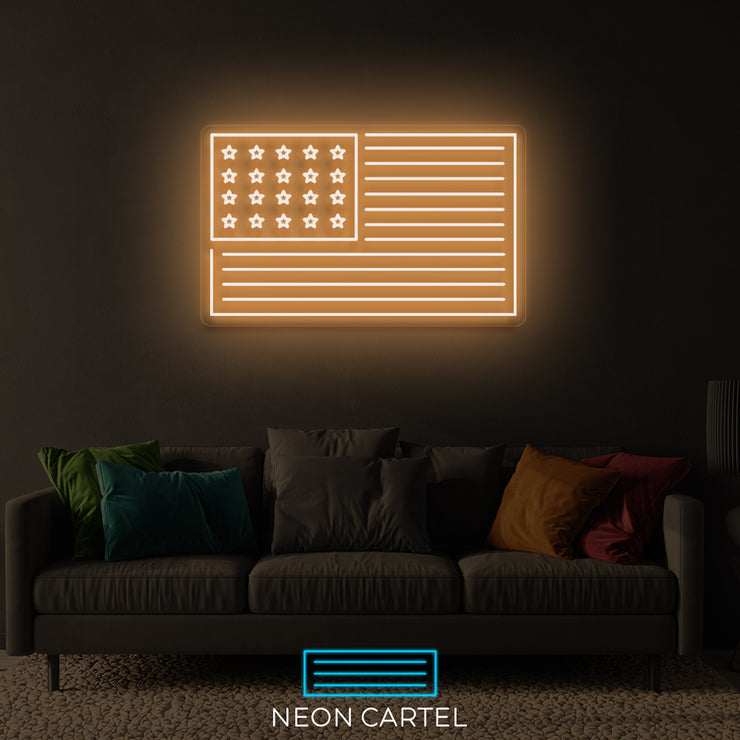 Neon LED-bord Verenigde Staten van Amerika