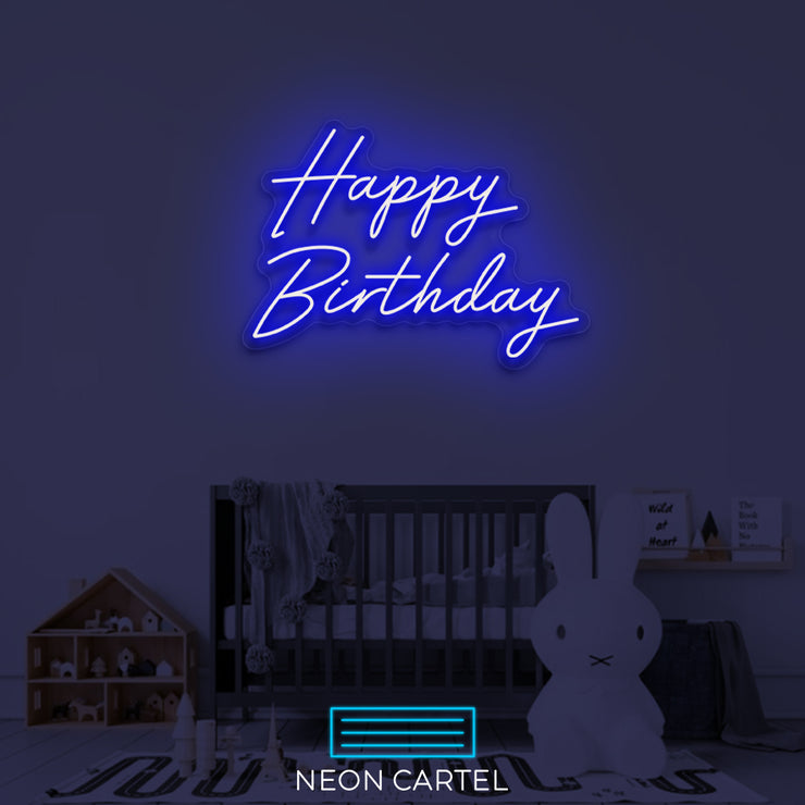 Happy Birthday Neon LED Sign