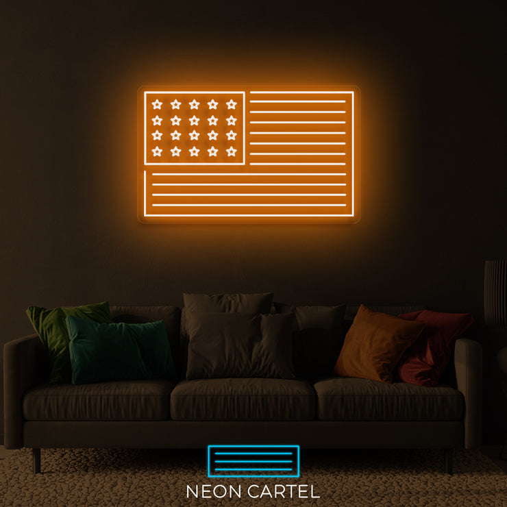 Neon LED-bord Verenigde Staten van Amerika