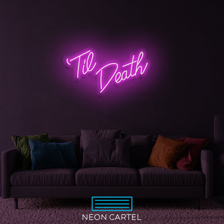 Tot de dood neon LED-bord