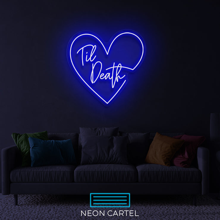 Tot de dood neon LED-bord