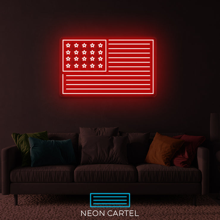 Neon LED-bord Verenigde Staten van Amerika