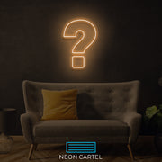 Vraagteken Neon LED-bord