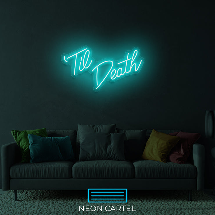 Tot de dood neon LED-bord