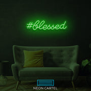 #Blessed Neon LED-bord