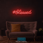 #Blessed Neon LED-bord
