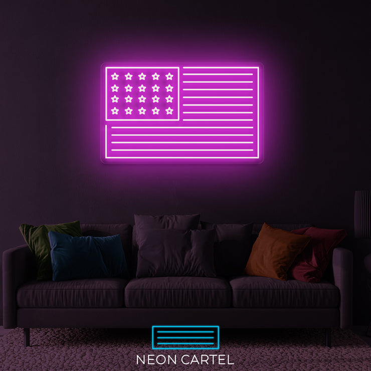 Neon LED-bord Verenigde Staten van Amerika