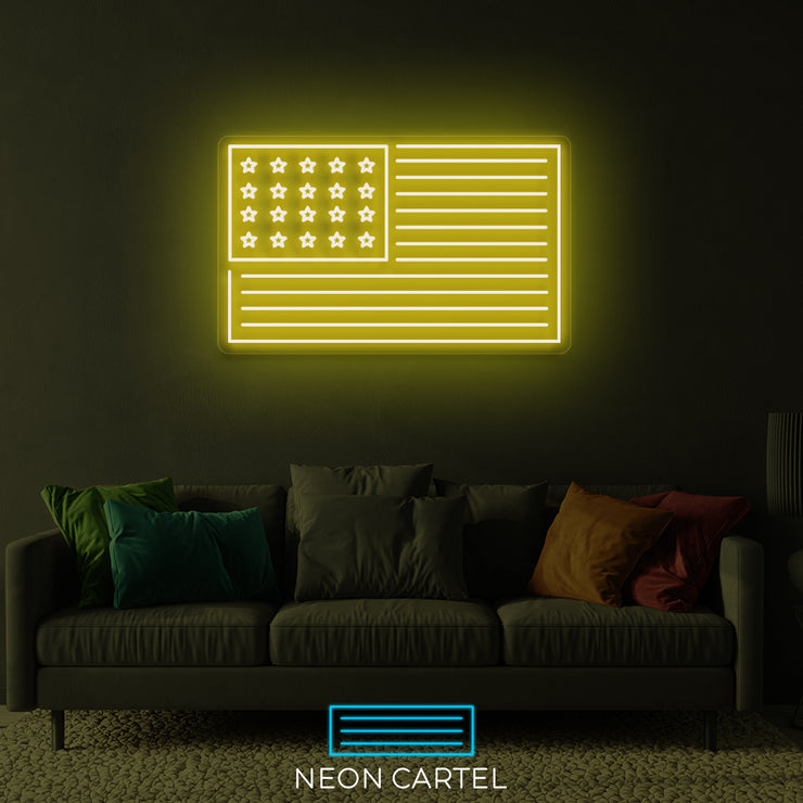 Neon LED-bord Verenigde Staten van Amerika