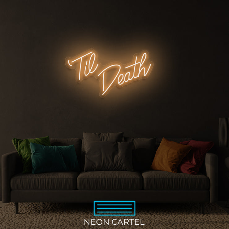 Tot de dood neon LED-bord