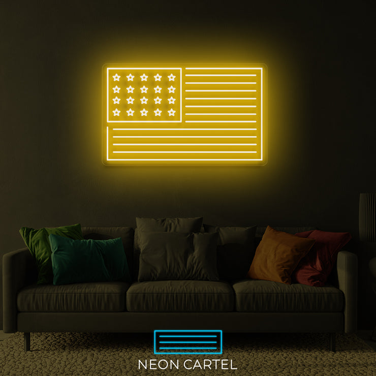 Neon LED-bord Verenigde Staten van Amerika