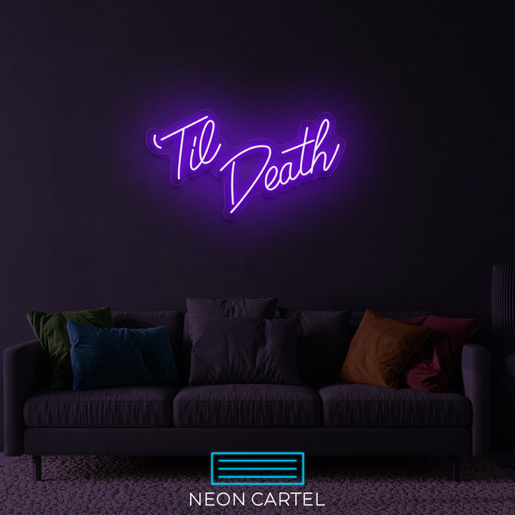 Tot de dood neon LED-bord