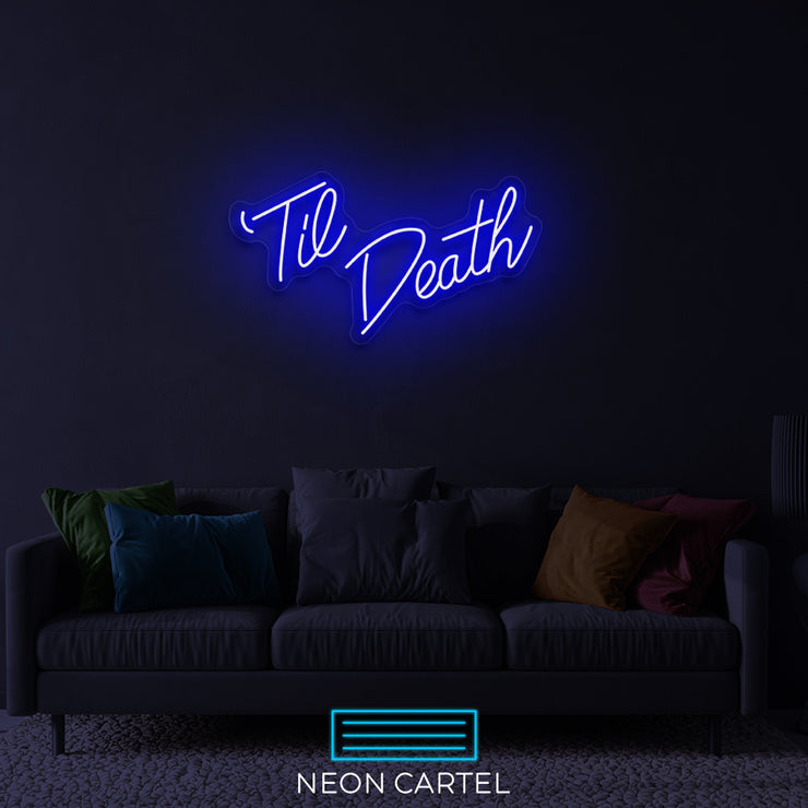 Tot de dood neon LED-bord