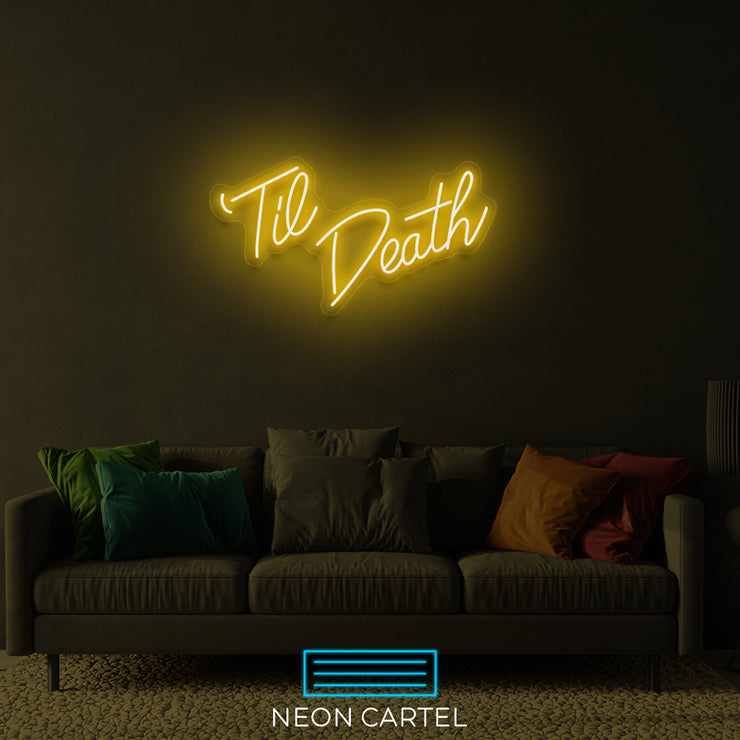 Tot de dood neon LED-bord
