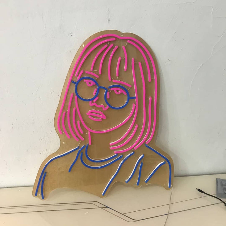 Neon LED-bord voor meisjes