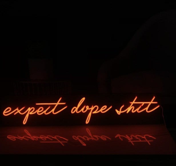 Verwacht Dope Shit Neon LED-bord