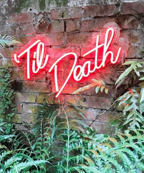 Tot de dood neon LED-bord