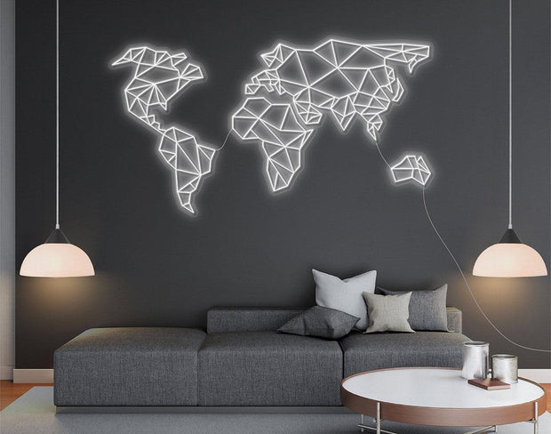 Het World Neon LED-bord