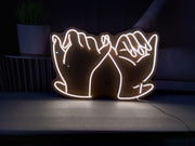 Pinkies Crossed Promises Vriendschap Beste Vrienden Neon LED-bord