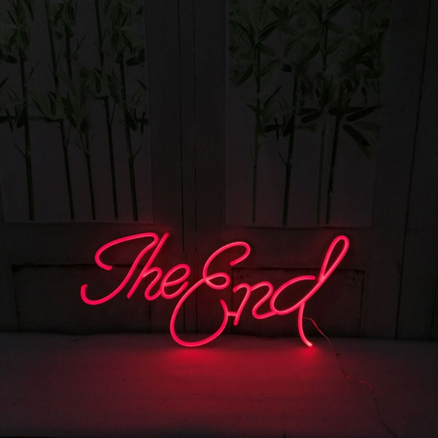 The End Neon Led Sign
