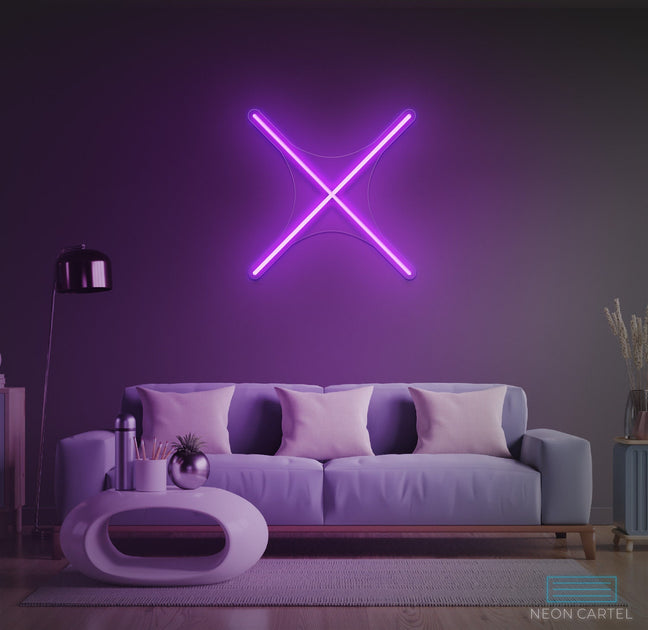 X Shaped Neon LED Sign – neon-cartel