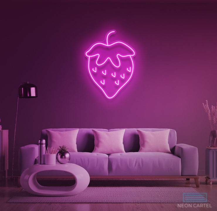 Aardbeien Neon LED-bord