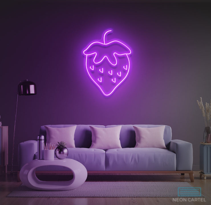 Aardbeien Neon LED-bord