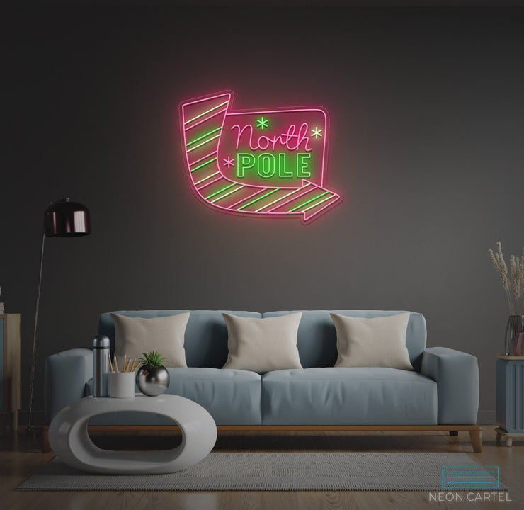 Noordpool Kerstmis Neon LED-bord