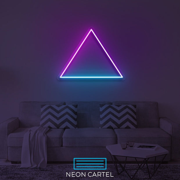 Triangle Shape Neon Led Sign, Triangle Sign Neon Light, Triangle Neon Room Light, Triangle Art Neon Light, Triangle Unique Decor Neon Light
