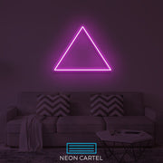 Triangle Shape Neon Led Sign, Triangle Sign Neon Light, Triangle Neon Room Light, Triangle Art Neon Light, Triangle Unique Decor Neon Light