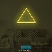 Triangle Shape Neon Led Sign, Triangle Sign Neon Light, Triangle Neon Room Light, Triangle Art Neon Light, Triangle Unique Decor Neon Light
