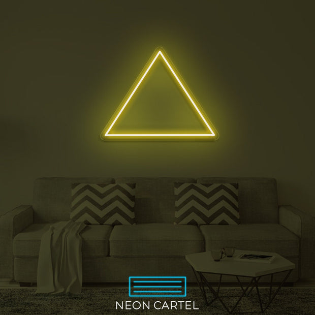 Triangle Shape Neon Led Sign, Triangle Sign Neon Light, Triangle Neon Room Light, Triangle Art Neon Light, Triangle Unique Decor Neon Light