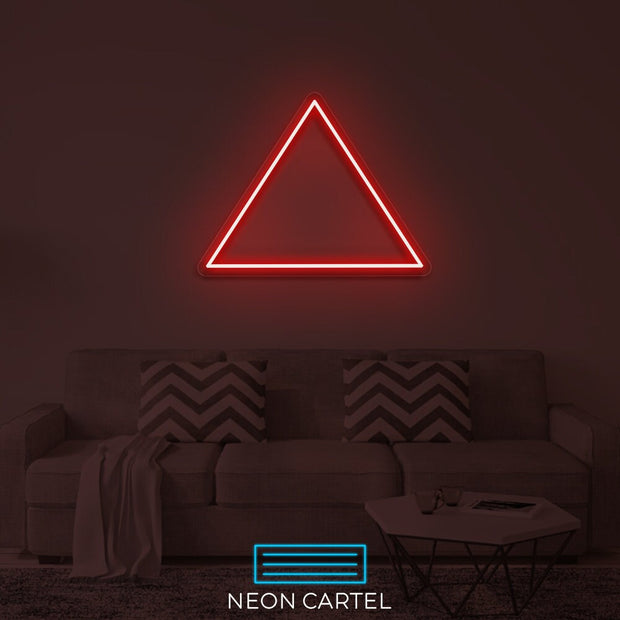 Triangle Shape Neon Led Sign, Triangle Sign Neon Light, Triangle Neon Room Light, Triangle Art Neon Light, Triangle Unique Decor Neon Light