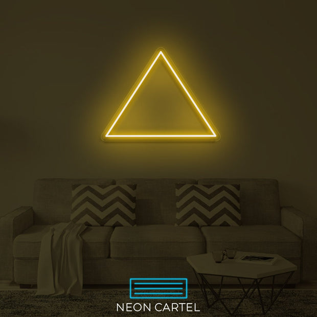 Triangle Shape Neon Led Sign, Triangle Sign Neon Light, Triangle Neon Room Light, Triangle Art Neon Light, Triangle Unique Decor Neon Light