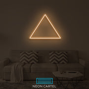 Triangle Shape Neon Led Sign, Triangle Sign Neon Light, Triangle Neon Room Light, Triangle Art Neon Light, Triangle Unique Decor Neon Light
